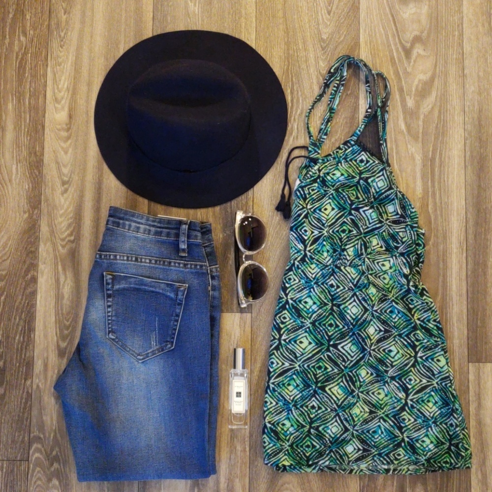 3/$15 Aeropostale Racerback Boho Babydoll Tank